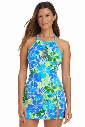 Minimalist Aesthetic Anti Pill Surface Fresh Takes Lattice Tankini Top