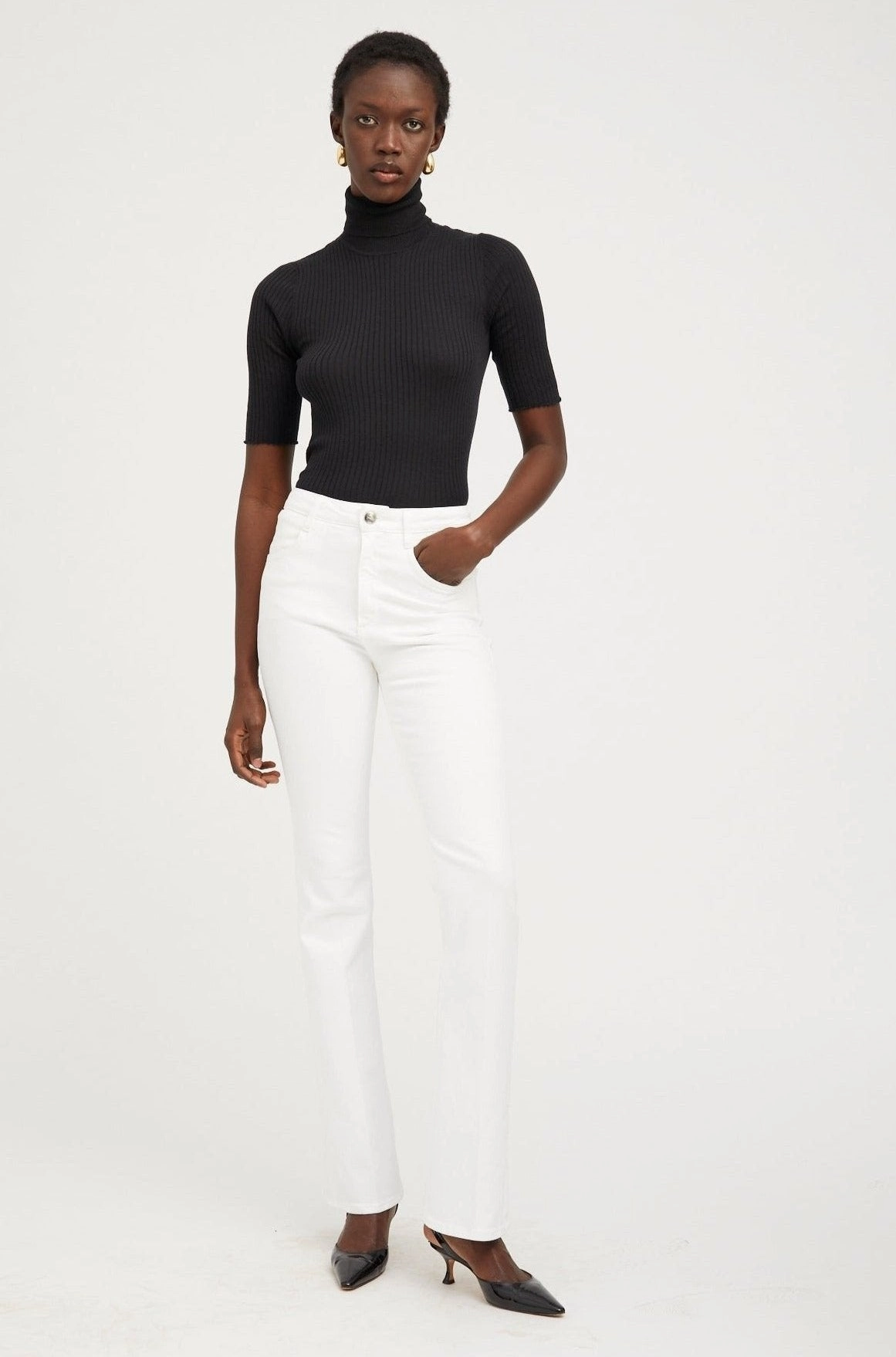 WaterRepellent Full Motion Billie Micro Flare Denim