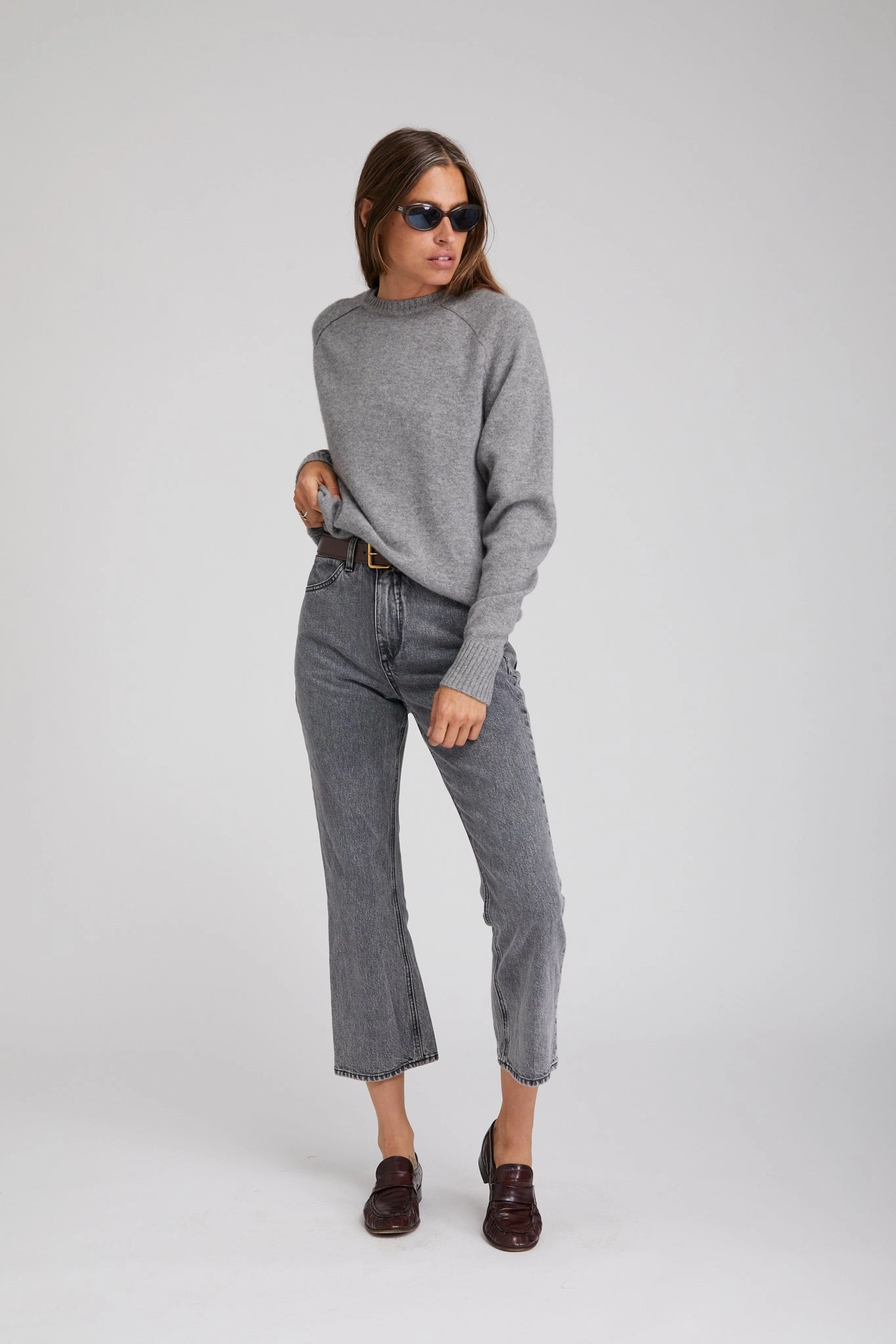 TearResistantWeave Frida Crop Flare Denim