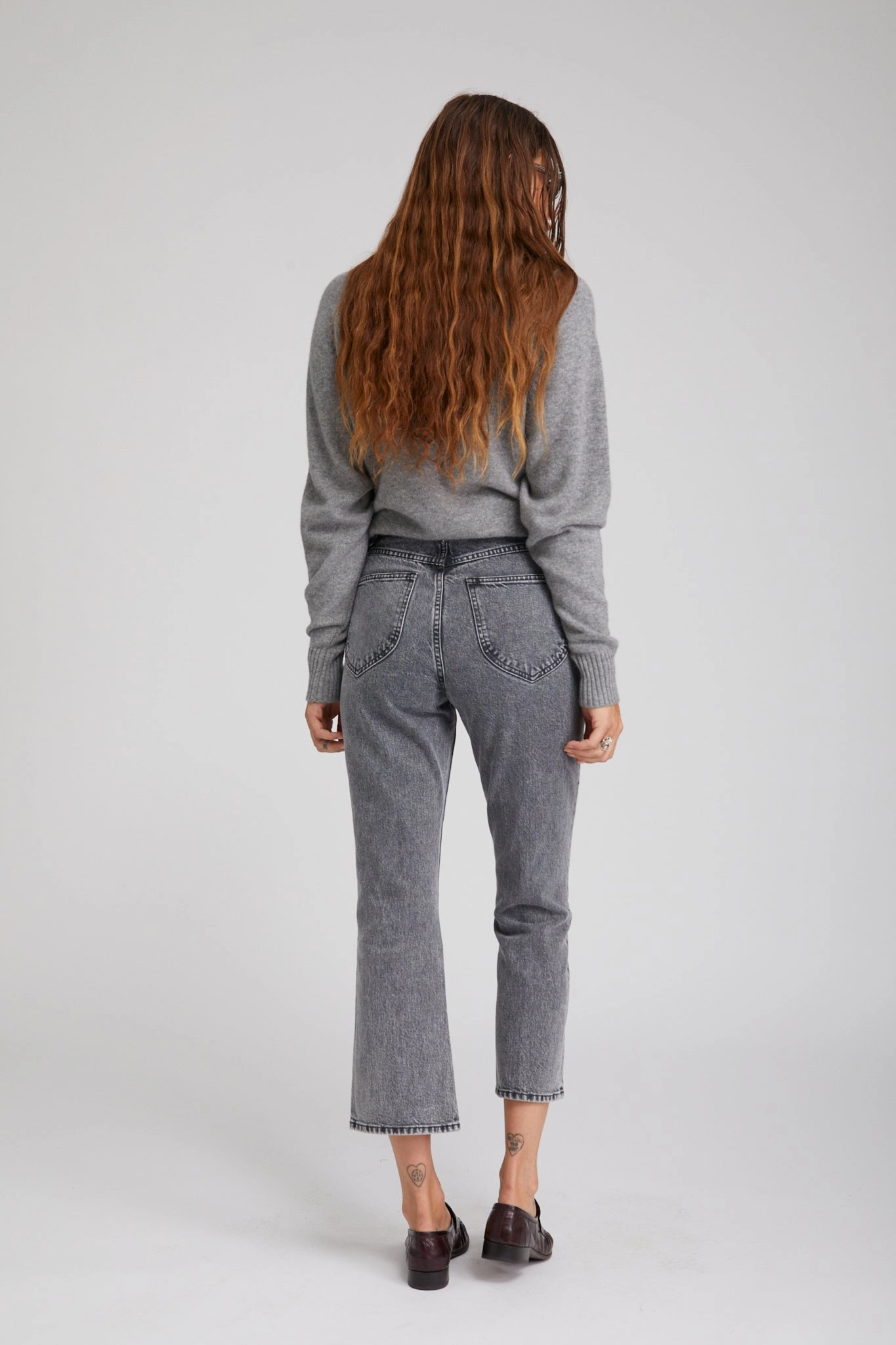 Frida Crop Flare Denim EcoFriendlyMaterial Stylish Hoodie