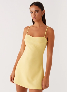 Church Scene All-day Comfort Cindy Mini Dress - Yellow