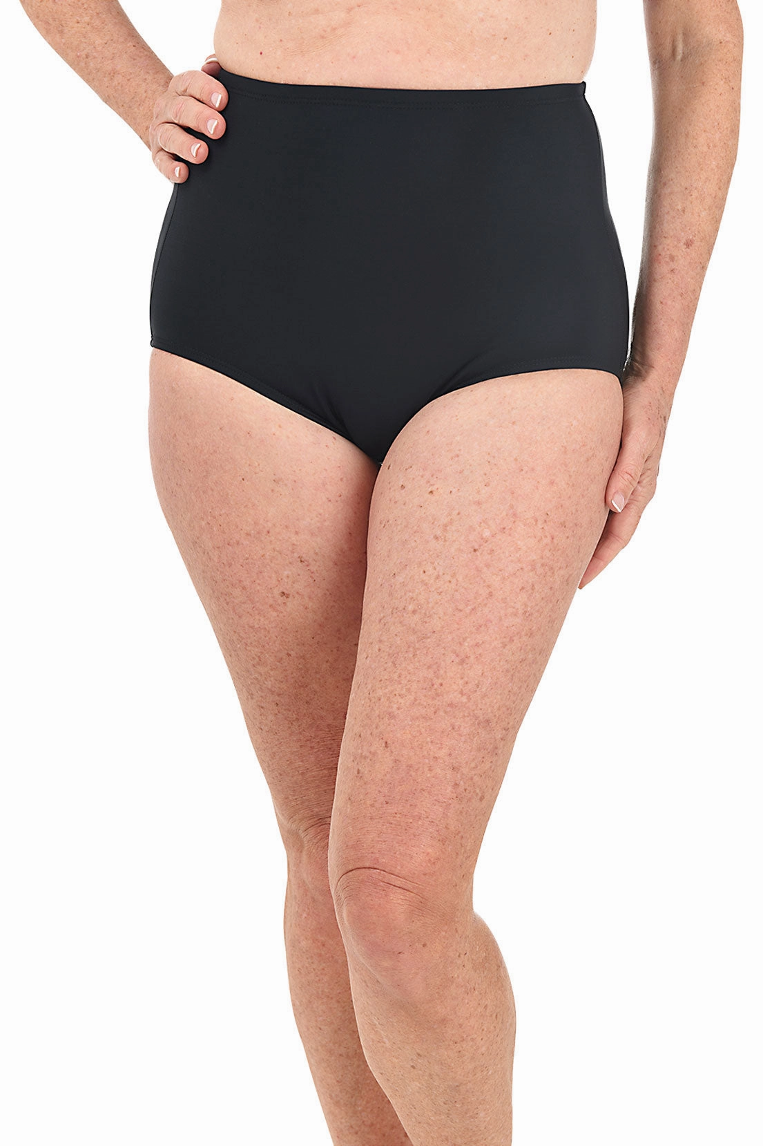 Full Brief Swim Bottom PunctureResistantReinforcement Roll Up Sleeve Design