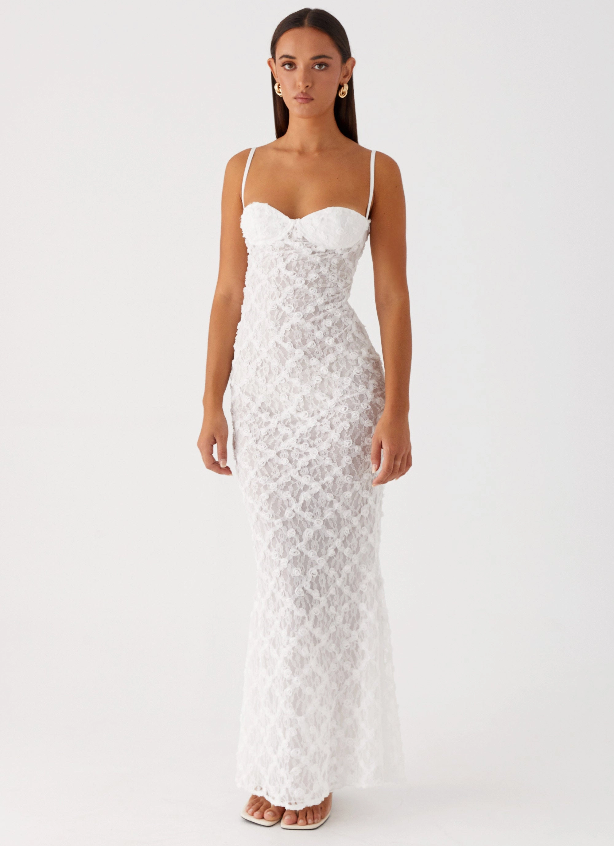 That Girl Maxi Dress - White Minimalist Style