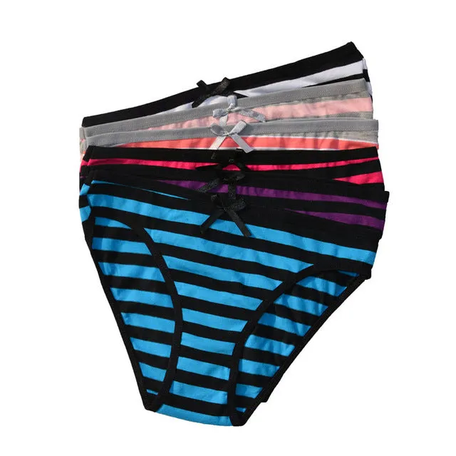 FUNCILAC Women's Panties Everyday Style Cotton Woman Underwear Briefs Lingerie Knickers For Women Ladies (5pcs/lot) SIZE M L XL