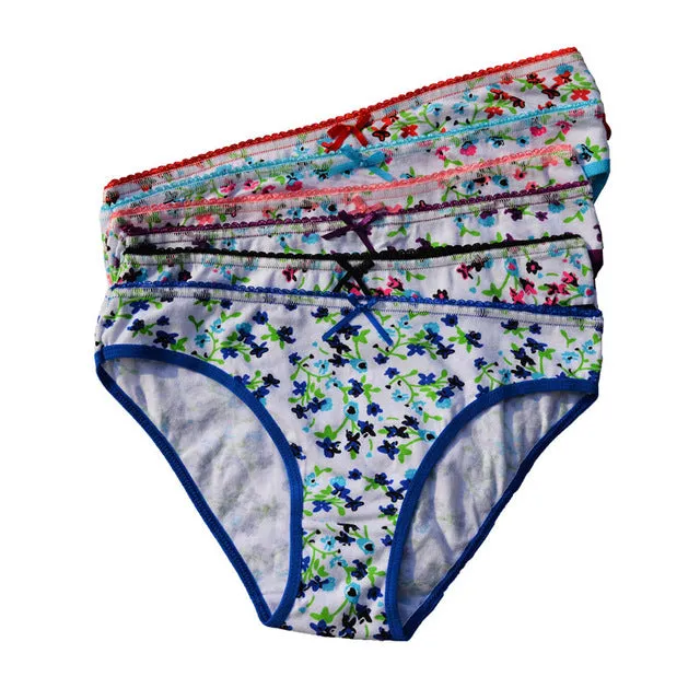 FUNCILAC Women's Panties Everyday Style Cotton Woman Underwear Briefs Lingerie Knickers For Women Ladies (5pcs/lot) SIZE M L XL