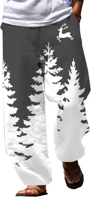 Funny Christmas Pajamas Trousers Men's Christmas Christmas Tree 3D Printed Casual Pants Pajama Pants Men Express
