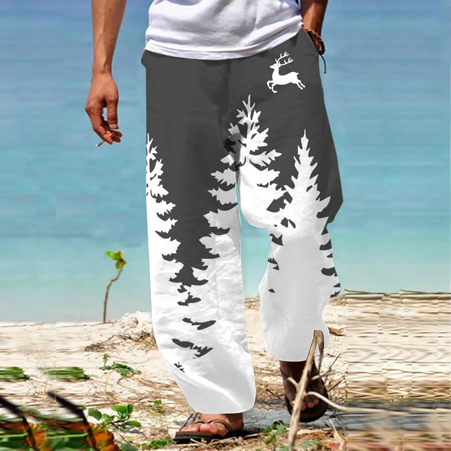 Funny Christmas Pajamas Trousers Men's Christmas Christmas Tree 3D Printed Casual Pants Pajama Pants Men Express