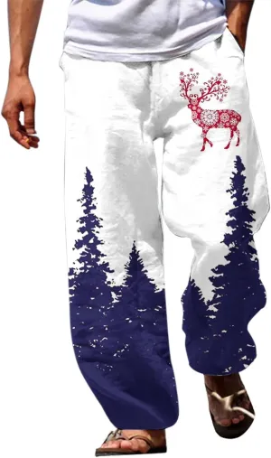Funny Christmas Pajamas Trousers Men's Christmas Christmas Tree 3D Printed Casual Pants Pajama Pants Men Express