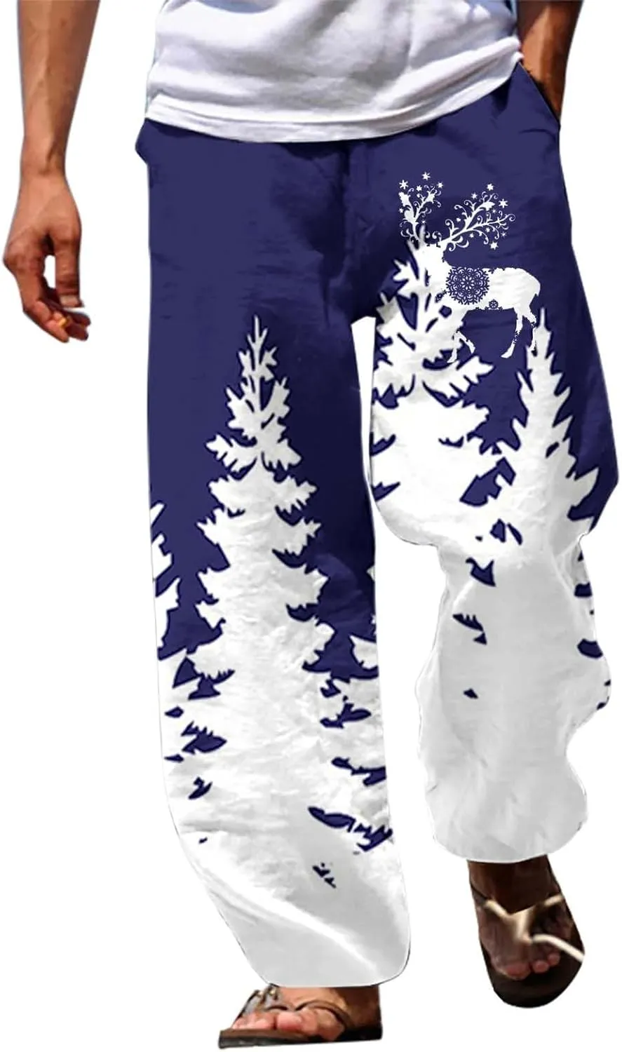 Funny Christmas Pajamas Trousers Men's Christmas Christmas Tree 3D Printed Casual Pants Pajama Pants Men Express