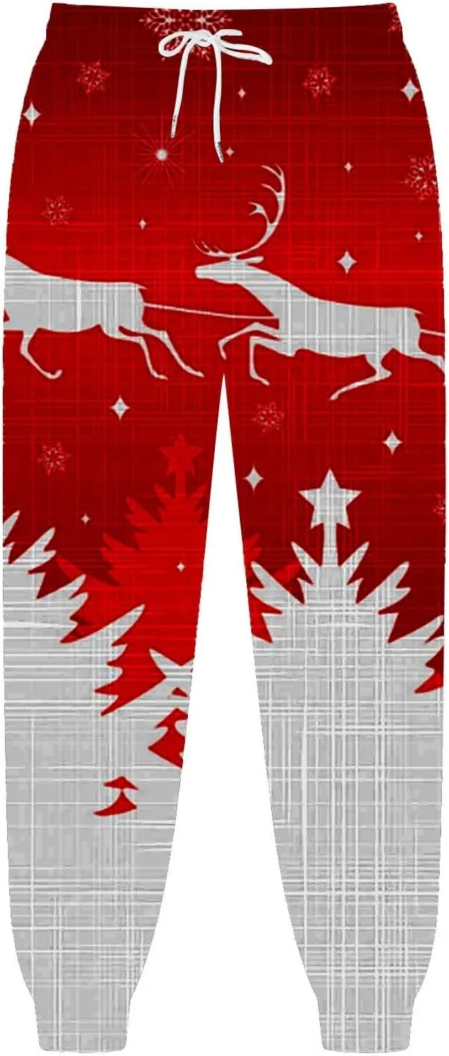 Funny Christmas Pajamas Trousers Men's Christmas Christmas Tree 3D Printed Casual Pants Pajama Pants Men Express