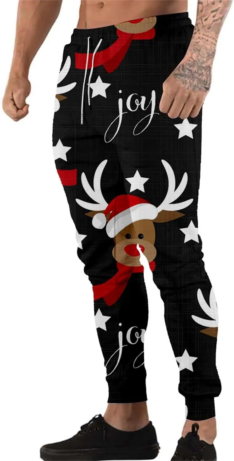 Funny Christmas Pajamas Trousers Men's Christmas Christmas Tree 3D Printed Casual Pants Pajama Pants Men Express