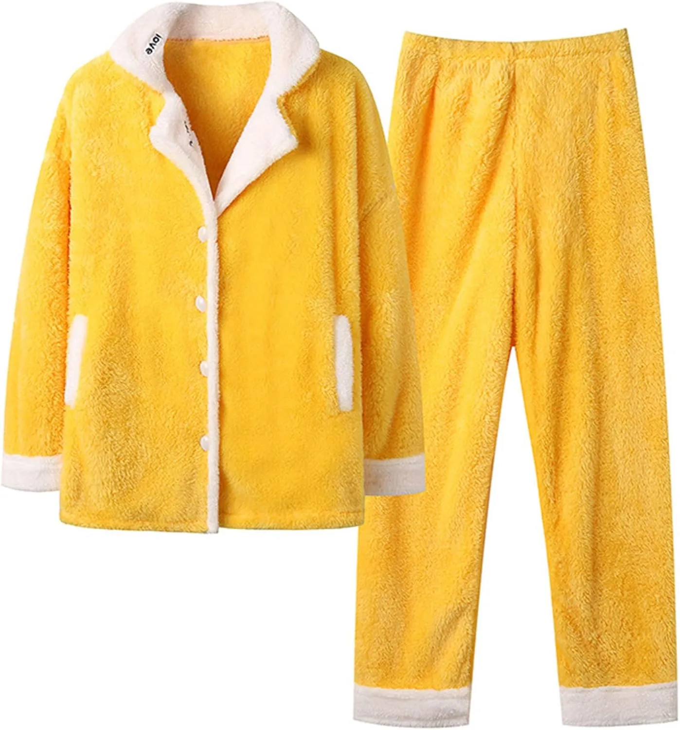 Fuzzy Pajamas Set for Women Soft Comfy Fleece Pjs Pullover Pants Loose Plush Sleepwear Loungewear for Winter 2024