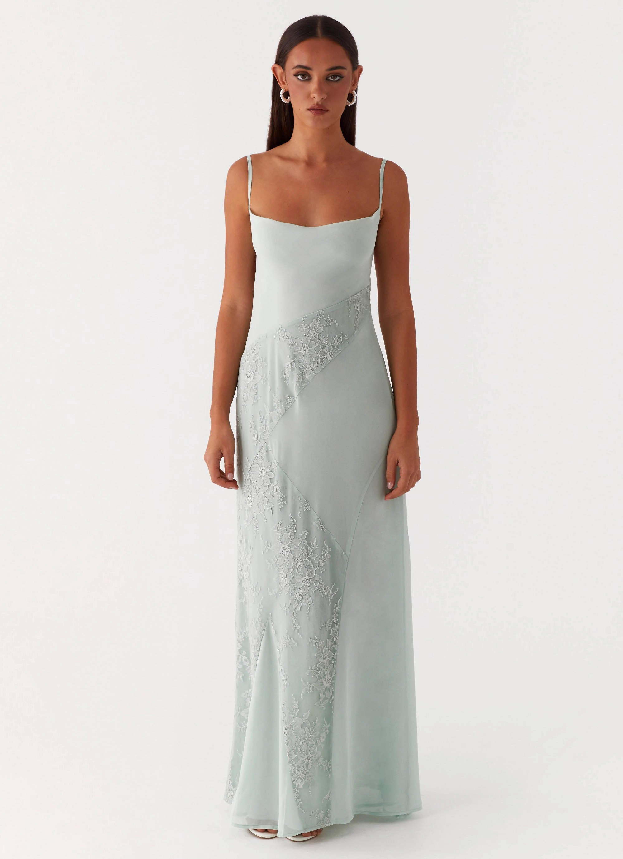 Fall Flow Fashionable Comfort Wear Gabriana Maxi Dress - Sage