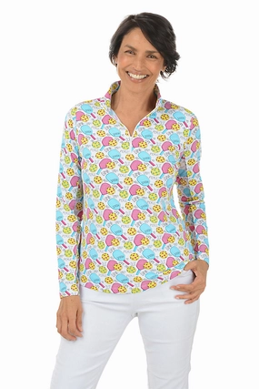 Raglan Sleeve Game On Pickleball UPF50  Sun Shirt