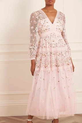 Garland Ribbon Ankle Gown Urban Aesthetic
