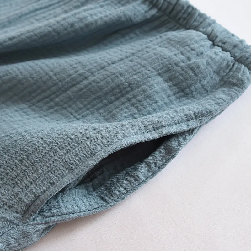 Gauze Crepe Cotton Pajamas