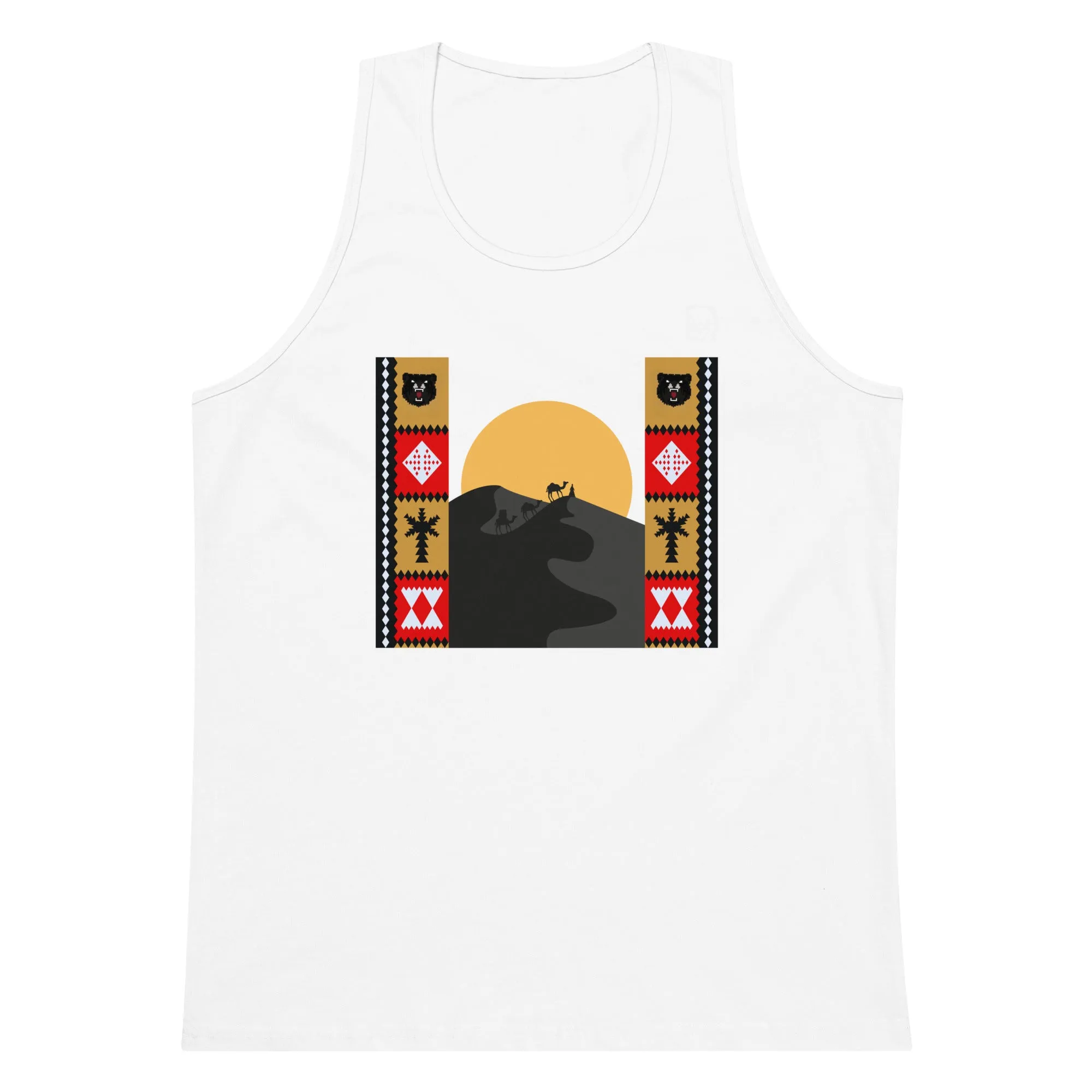Gay Pride Arabic Bear tank top