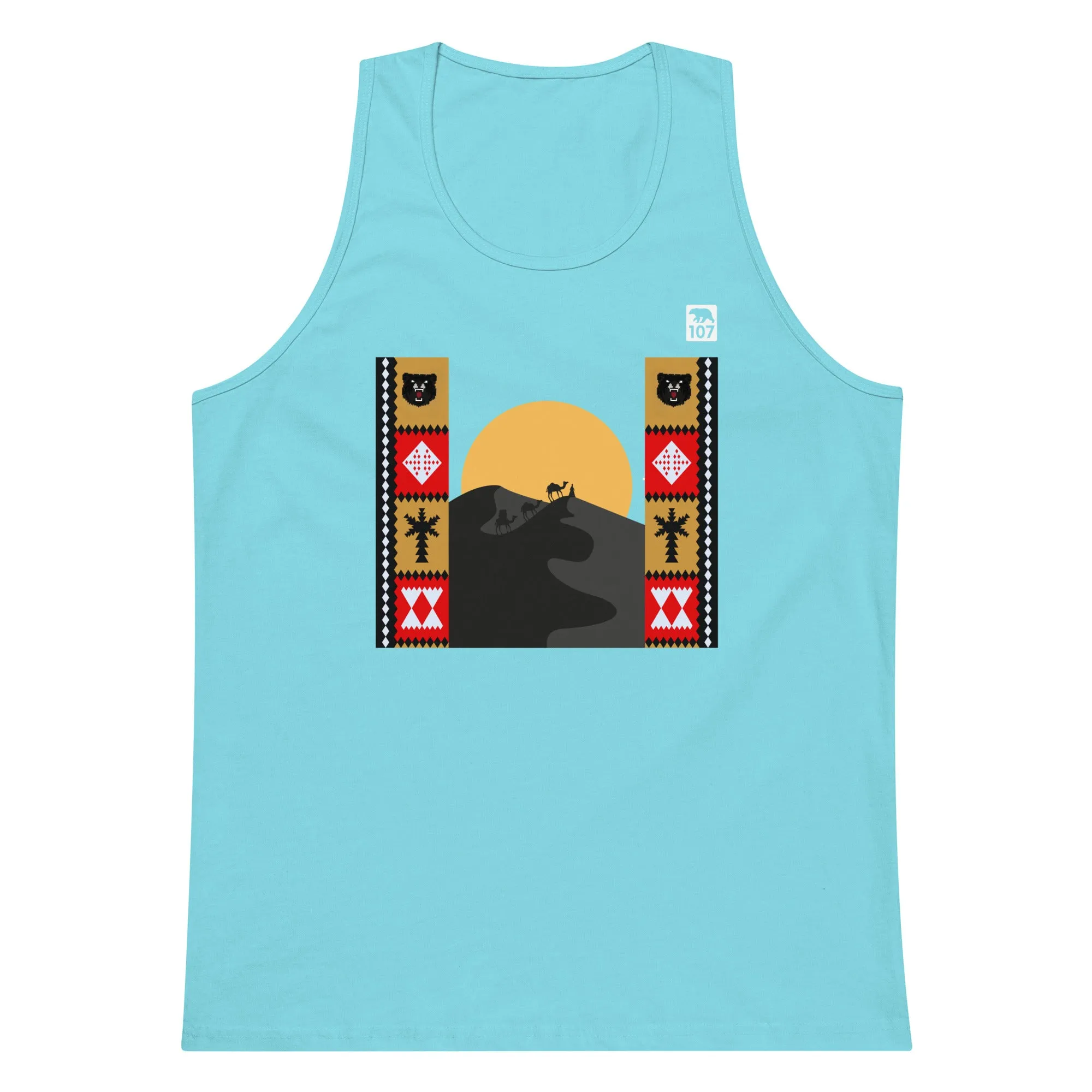 Gay Pride Arabic Bear tank top