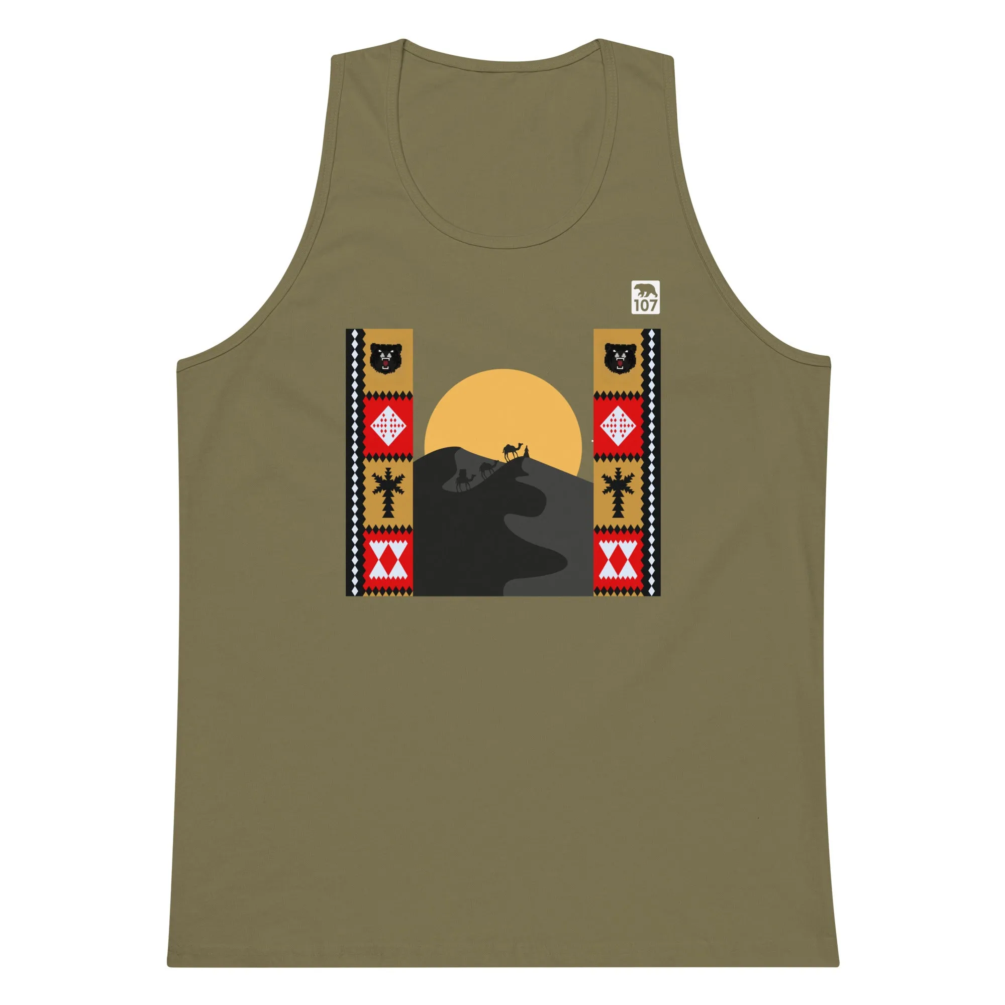 Gay Pride Arabic Bear tank top