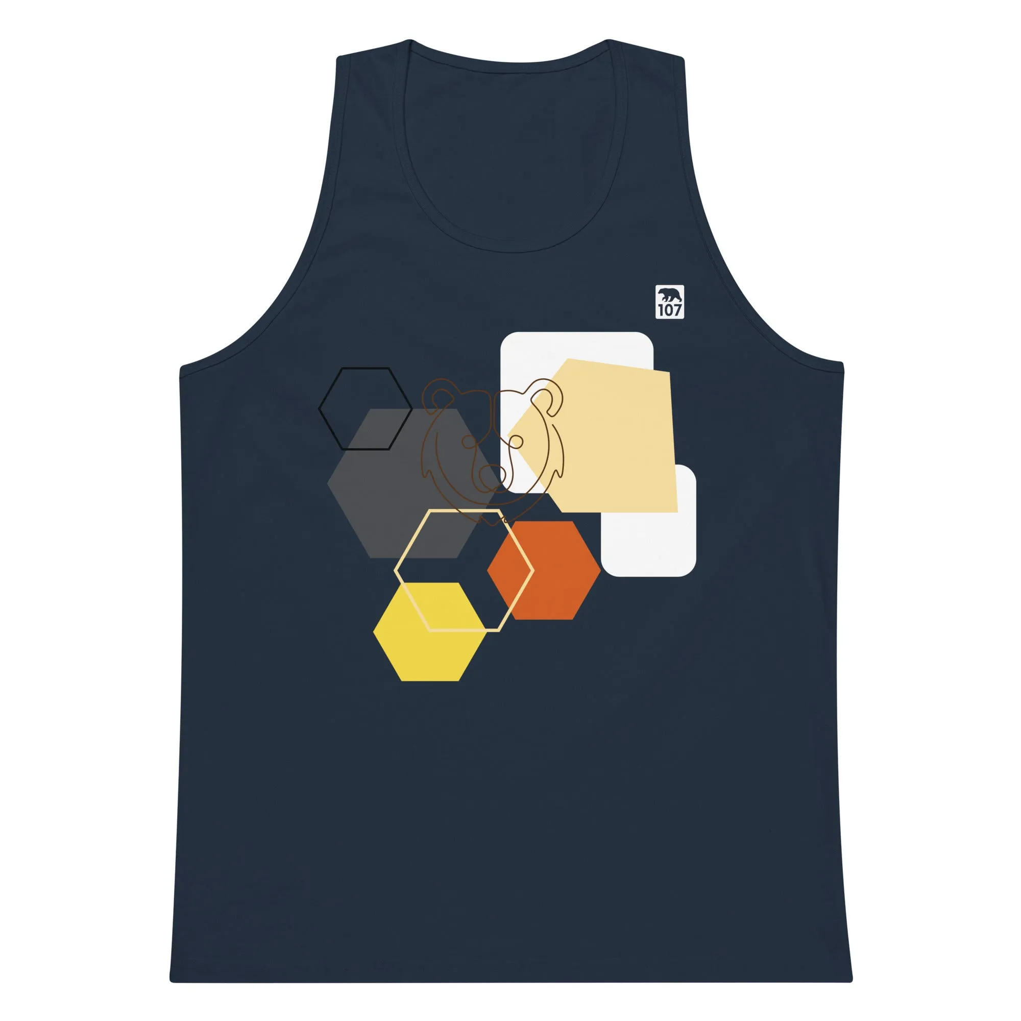 Gay Pride Bear Shapes tank top