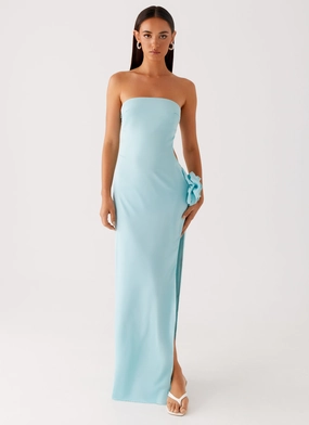Fenway Strapless Maxi Dress - Mint Timeless Fit Look