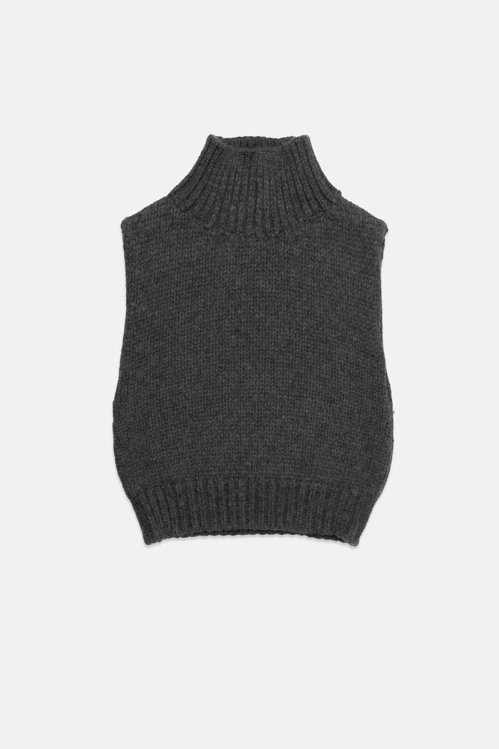GEORGE TURTLENECK KNIT VEST ConvertibleCollarSystem Tencel Lyocell Fiber