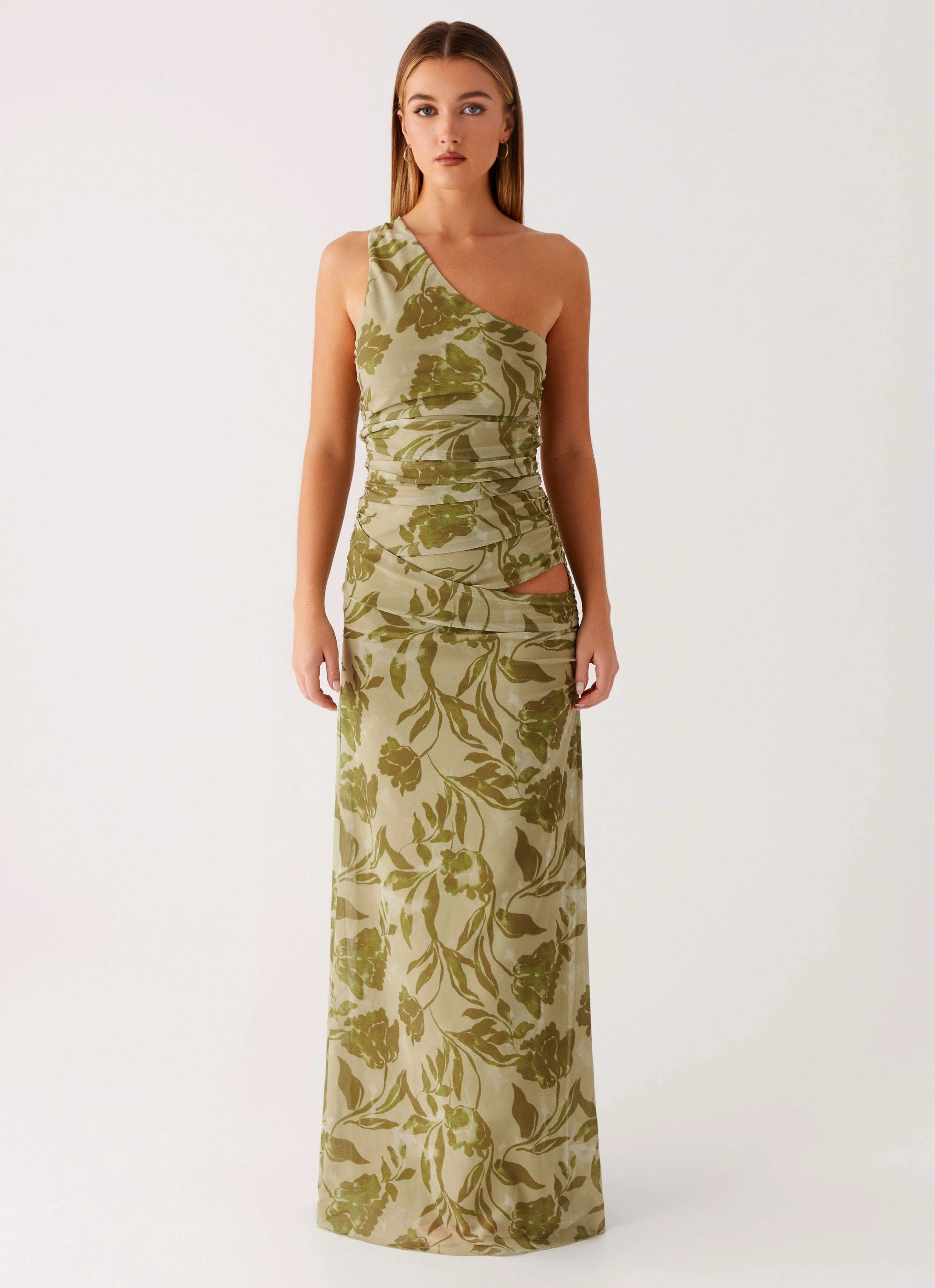 Georgiana Maxi Dress - Jade Fern Clean Touch Practical-Style