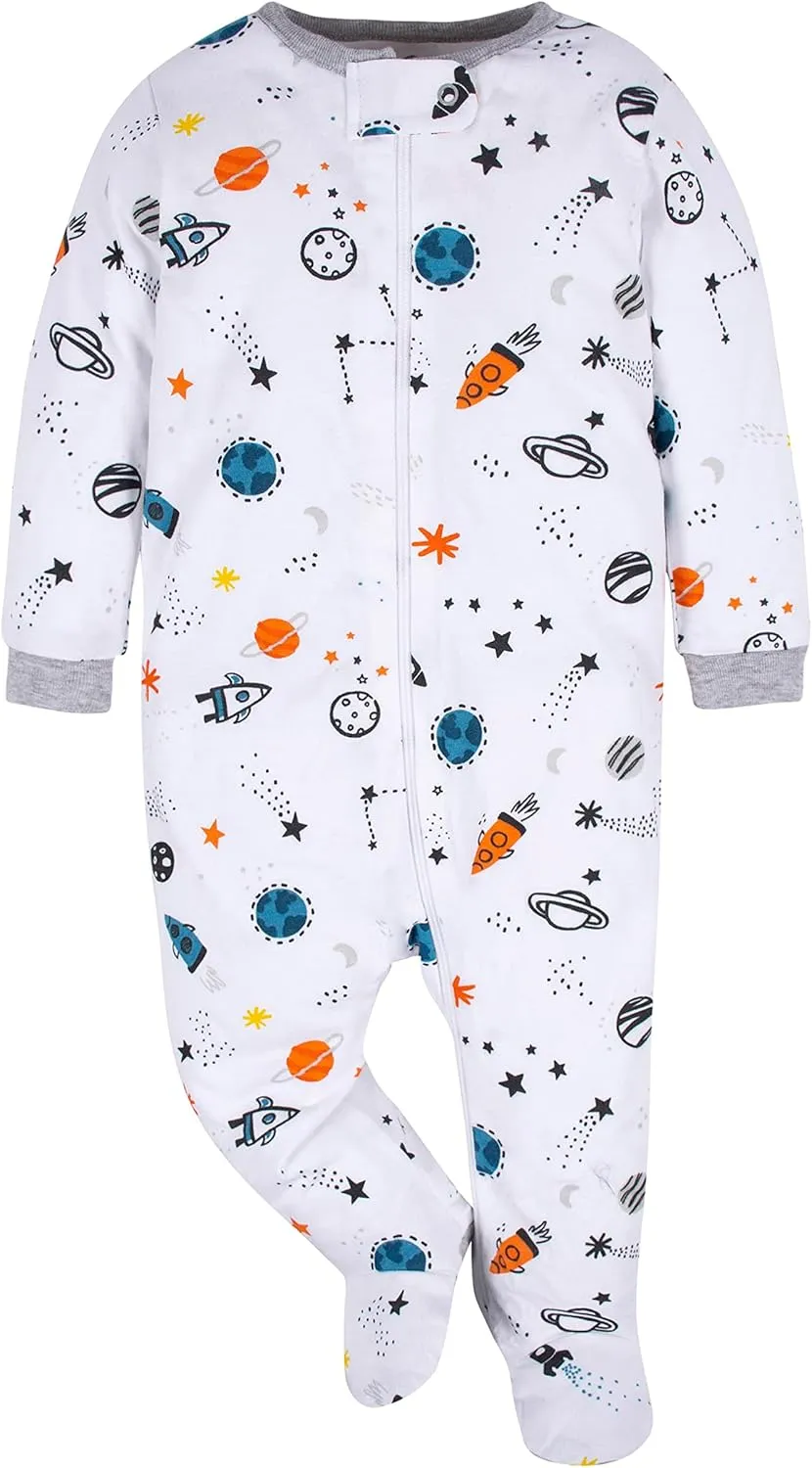 Gerber Baby Boys 4 Pack Sleep 'N Play Footie