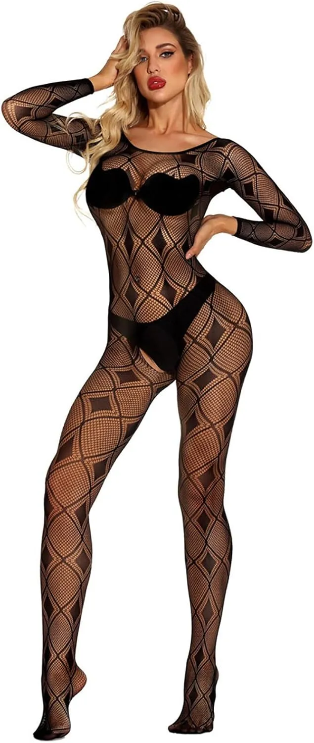 Gift Lingerie for Her Women's Lace Babydoll Lingerie Set,Sheer Mesh with G-String,Perfect for Valentine's Day