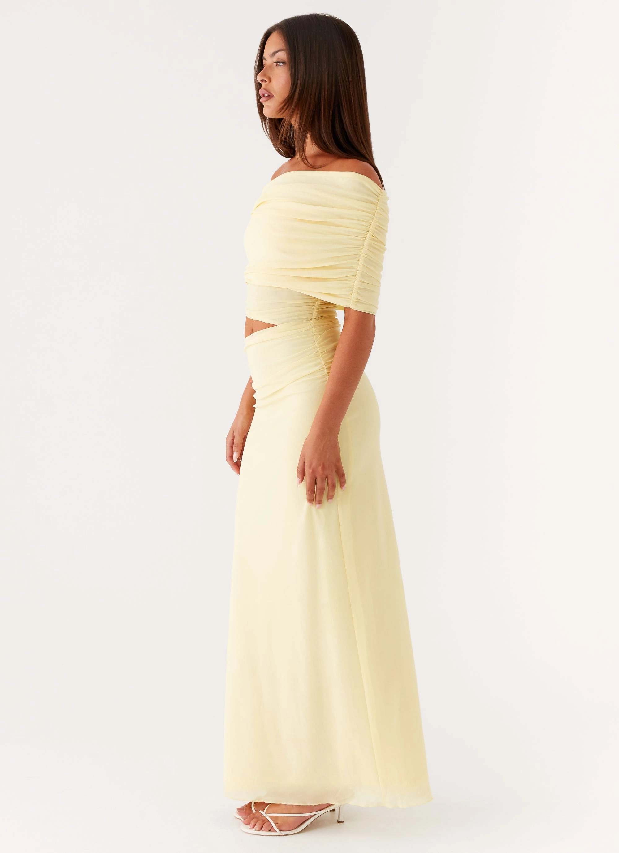 Gillian Maxi Dress - Yellow Minimalist-Style Relaxed Waistband