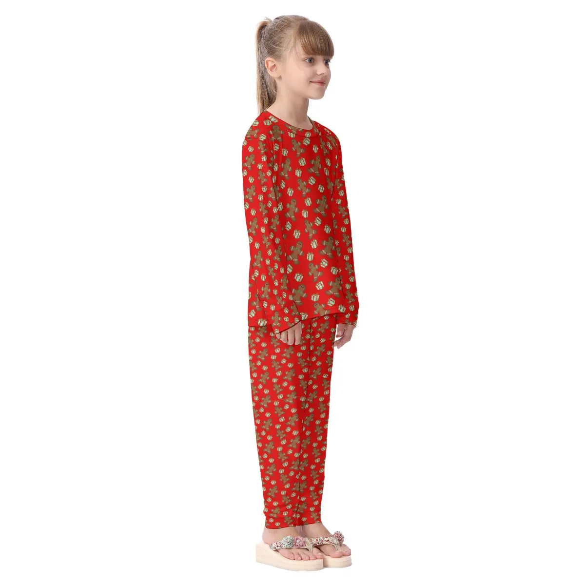 Gingerbread Kids All-Over Print Kid's Pajamas Set