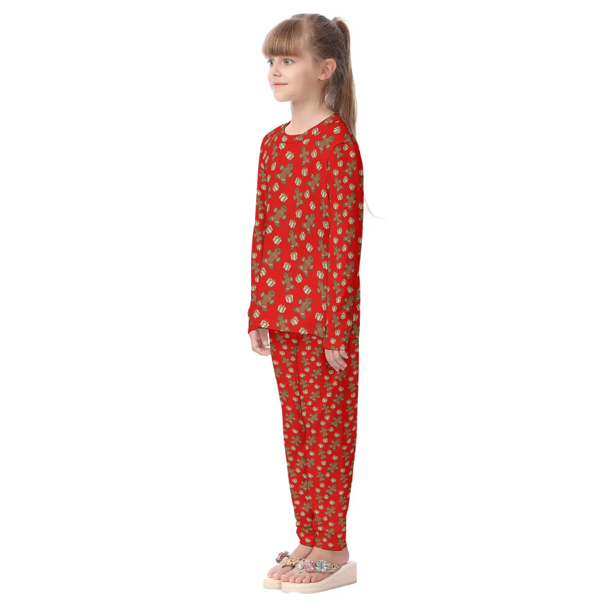 Gingerbread Kids All-Over Print Kid's Pajamas Set