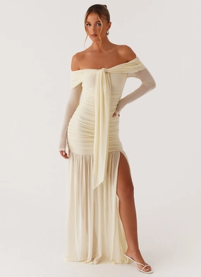 Minimalist Design Ginny Maxi Dress - Yellow