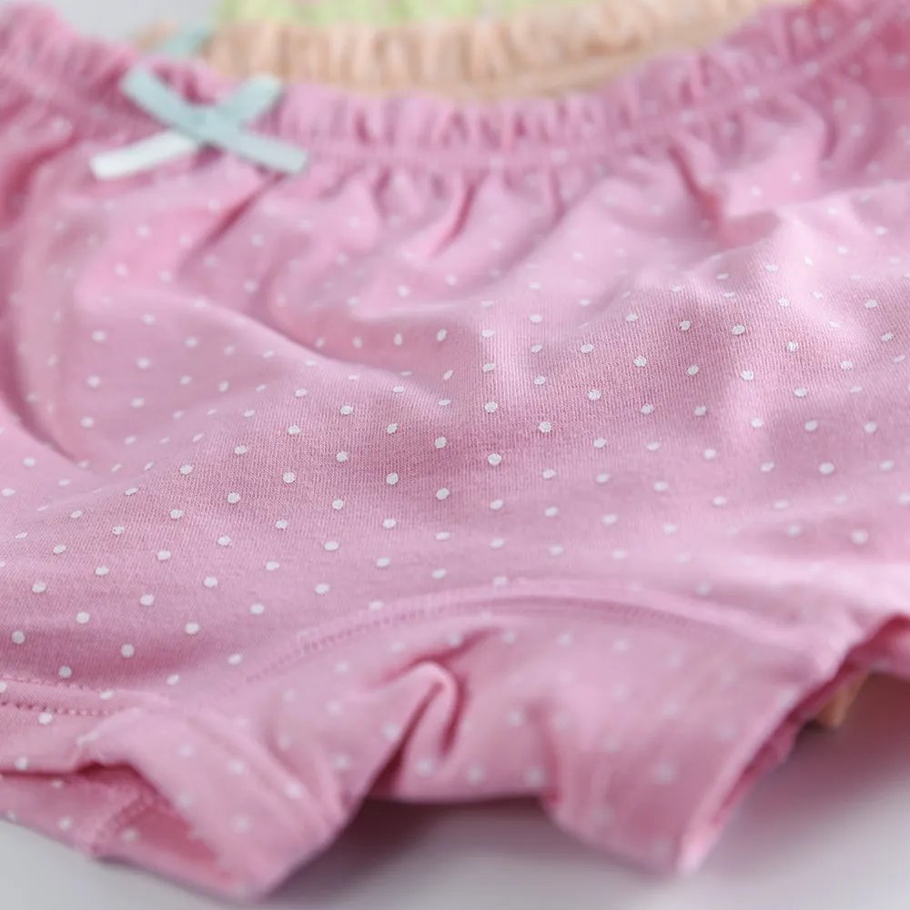 Girl Boxers Candy Dot Colors 5Pcs/Lot