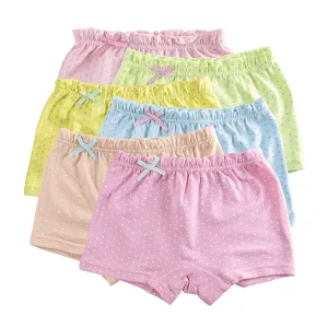 Girl Boxers Candy Dot Colors 5Pcs/Lot