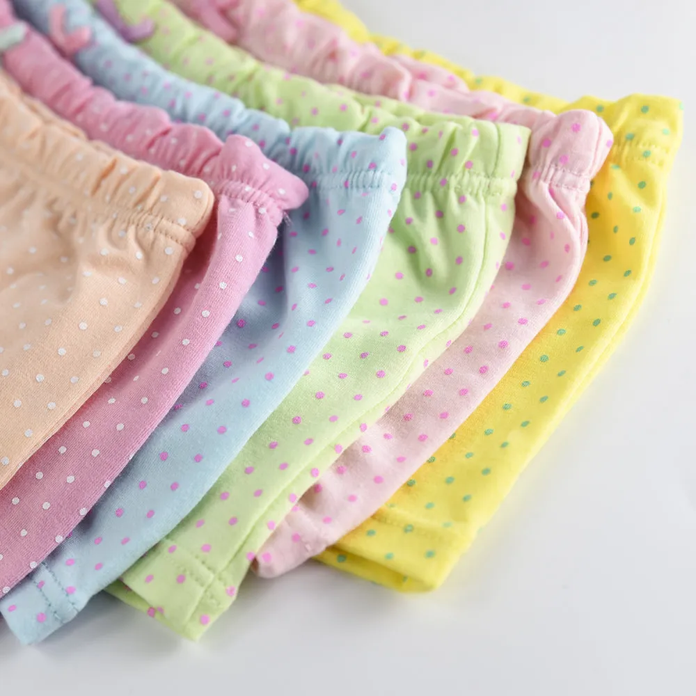 Girl Boxers Candy Dot Colors 5Pcs/Lot