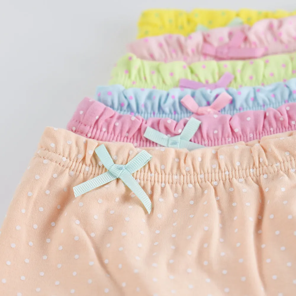 Girl Boxers Candy Dot Colors 5Pcs/Lot