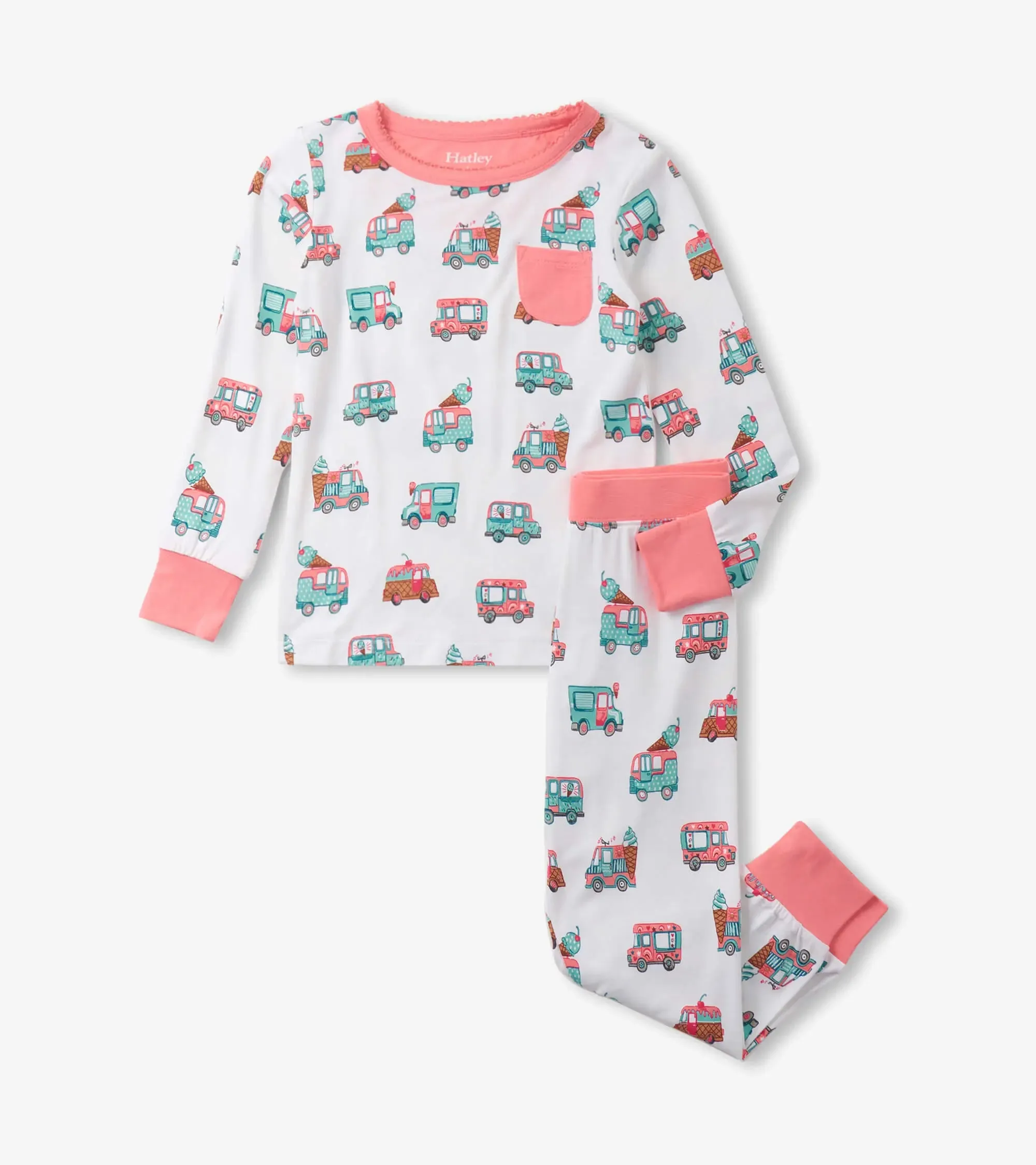 Girls Ice Cream Bamboo Pajama Set | Hatley