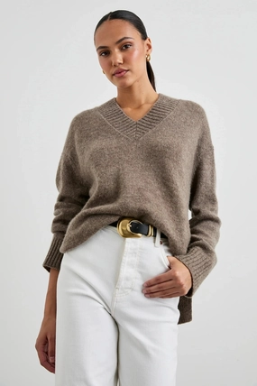 Gisella Sweater Hazelnut BoxySilhouette SweatWicking Fabric