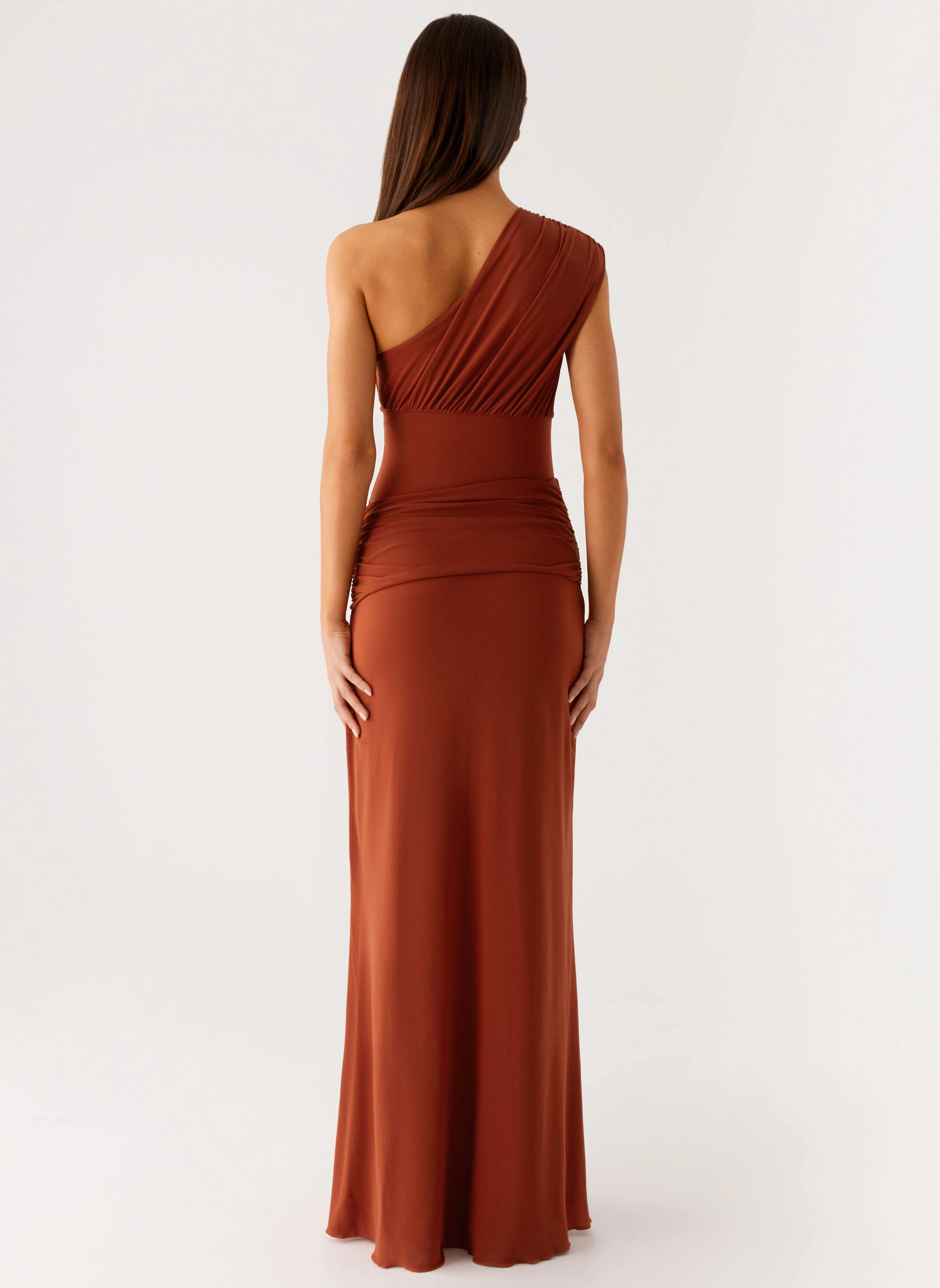 Glimmer Maxi Dress - Rust Layered Form