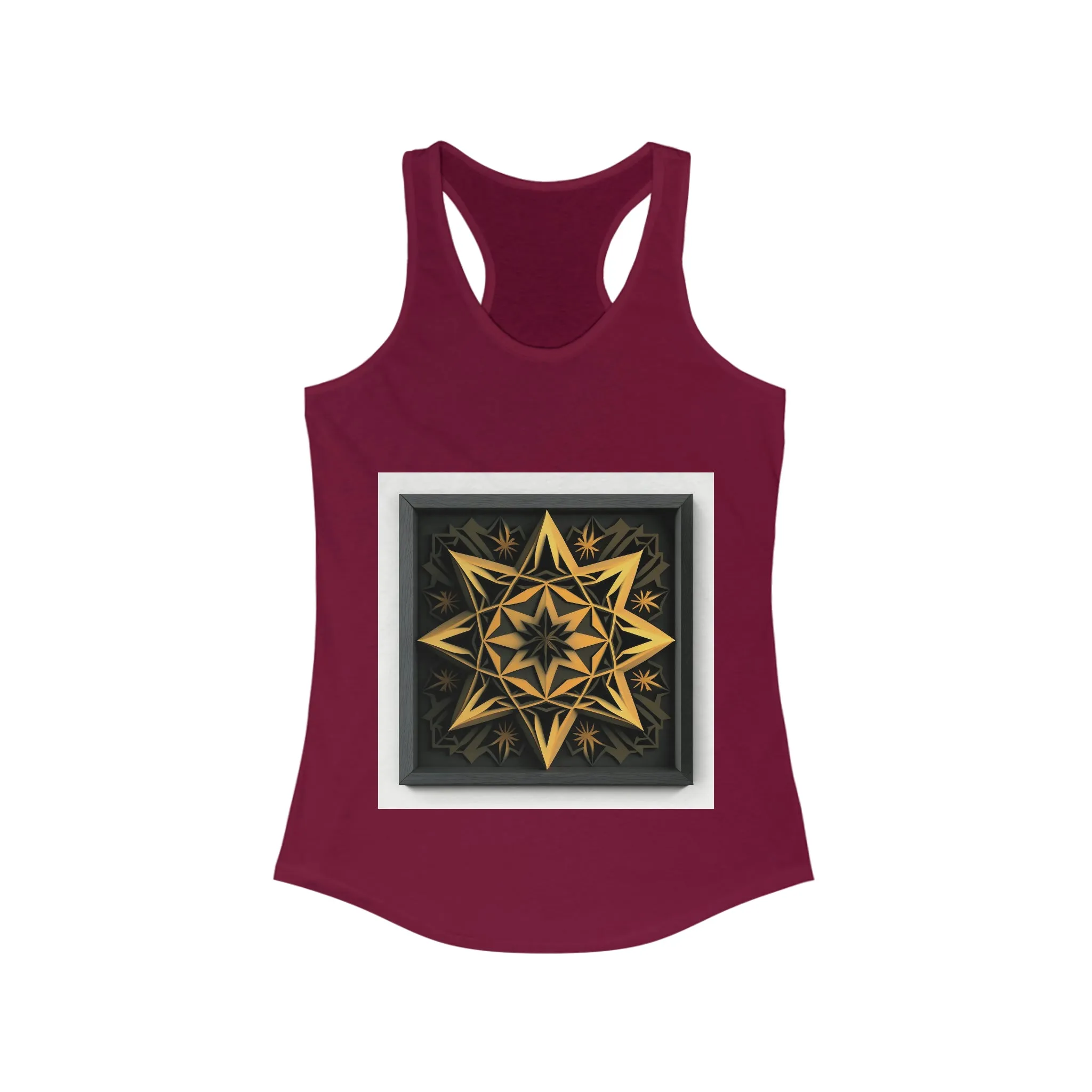 Gold Star Tank Top, Crossfit Tank, Tank Tops for Women, Racerback Tank Top, Summer Black Tank Top, Graphic Tank Top