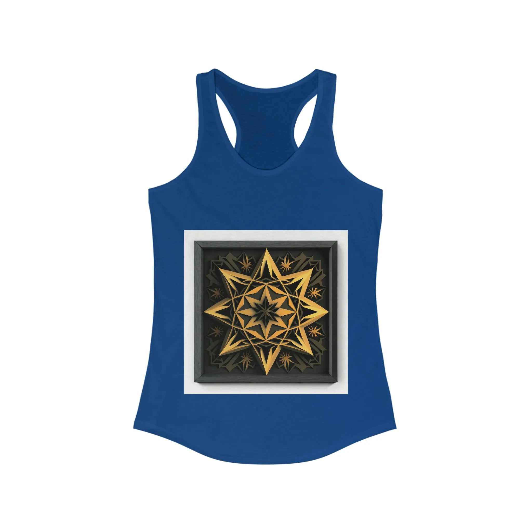 Gold Star Tank Top, Crossfit Tank, Tank Tops for Women, Racerback Tank Top, Summer Black Tank Top, Graphic Tank Top