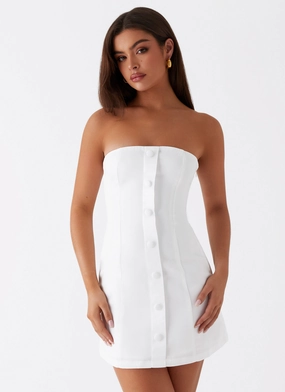 Cool Shape Bohemian-Style Good Lies Mini Dress - White