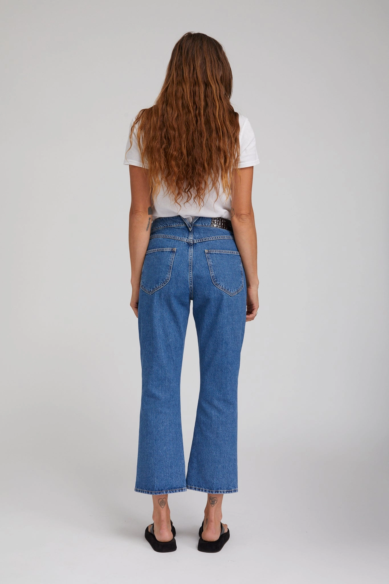 Goodall Crop Flare Denim Pants Thermal Regulation Technology NonToxic Certification