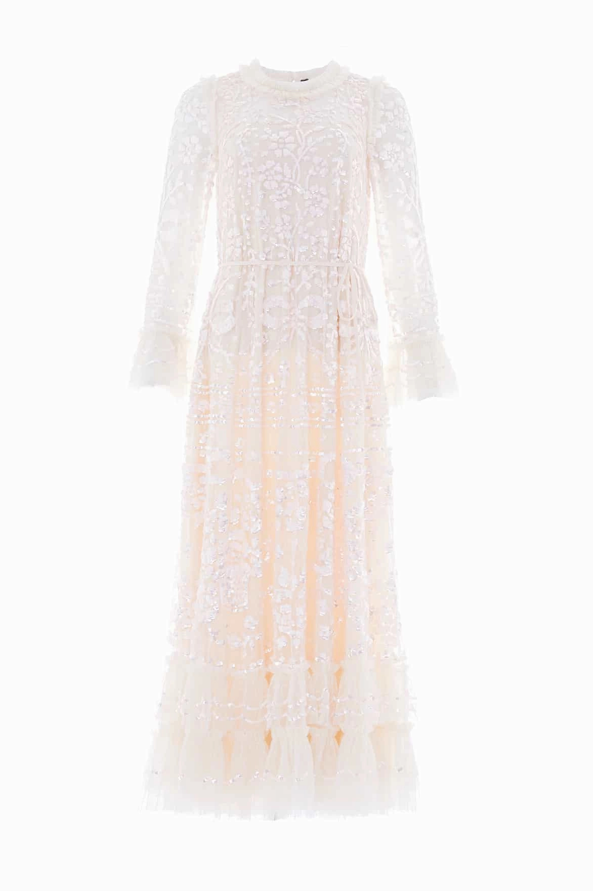 Celia Long Sleeve Ankle Gown Comfortable fit Minimalist Fit
