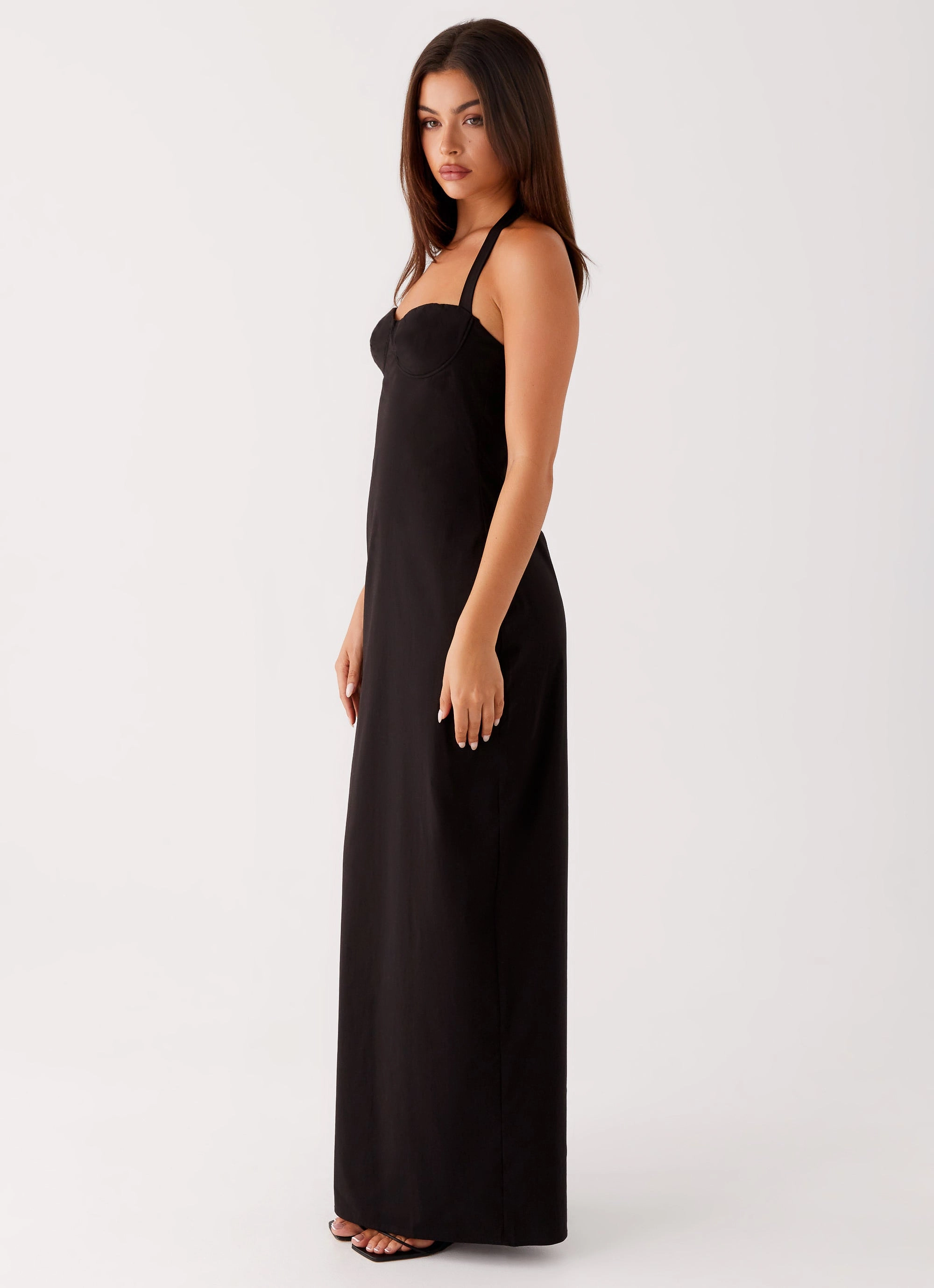 All weather Cheryl Maxi Dress - Black