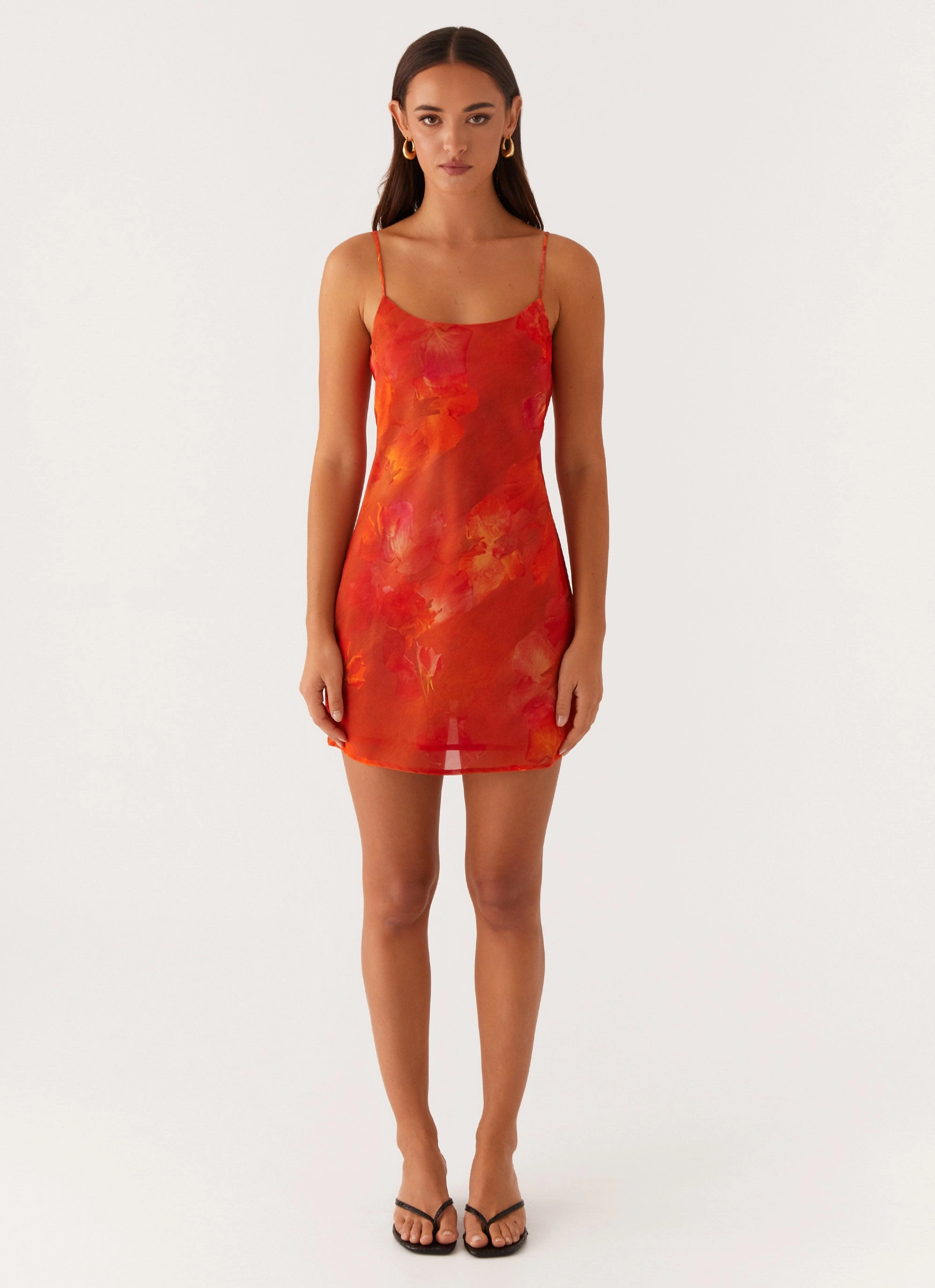 Manifest Mini Dress - Amber Airy Silk Chilly Day Wear
