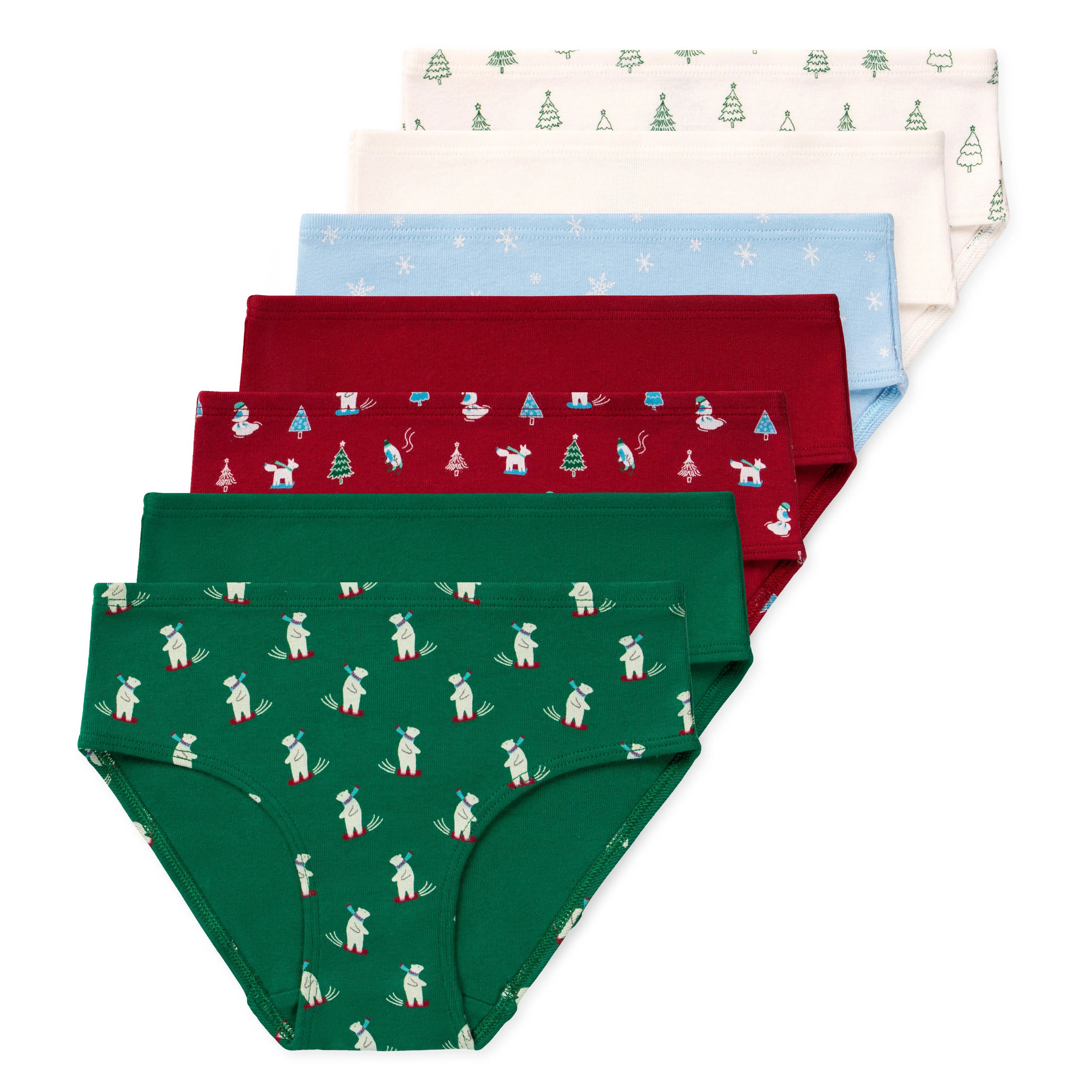 Gracie Girls Organic Cotton Briefs (7-Pack)