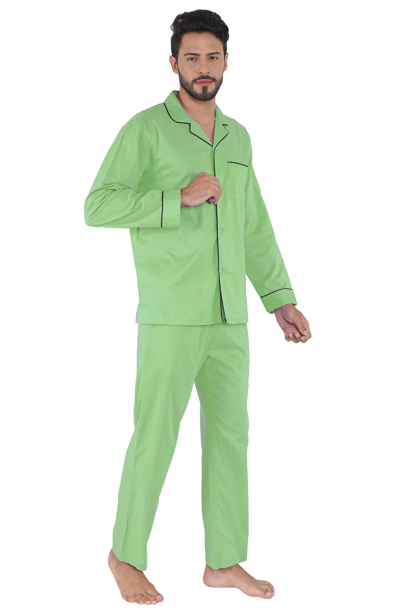 Green Oasis | Lounge Wear Set | 100% Cotton