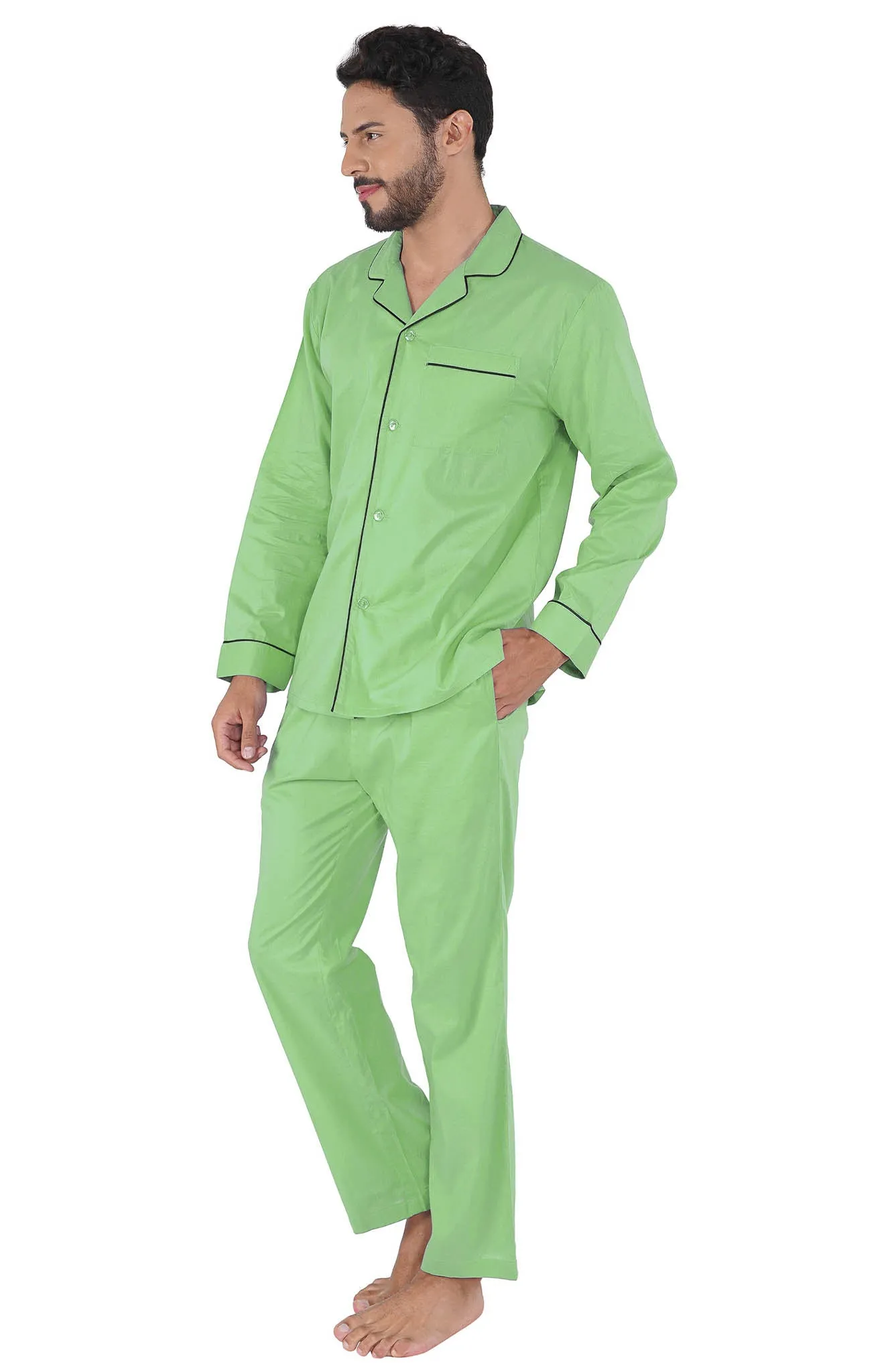 Green Oasis | Lounge Wear Set | 100% Cotton